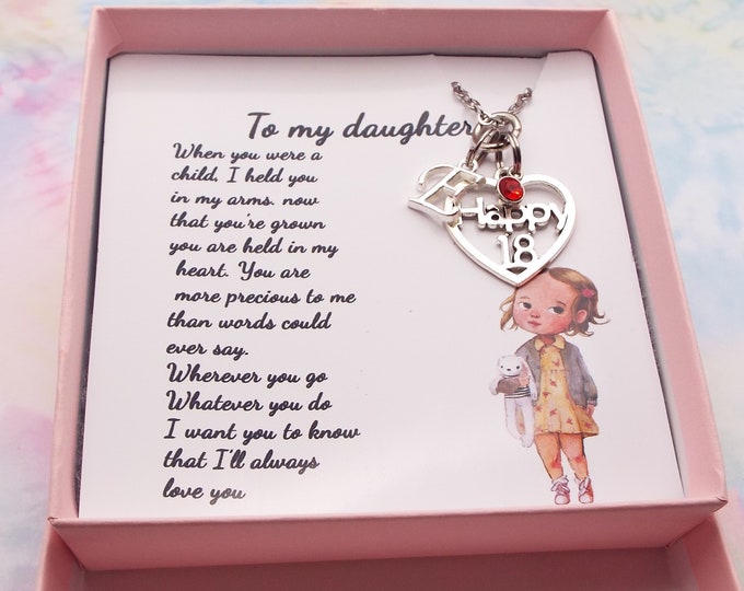 Daughter Gift for 18th Birthday, Daughter's Sweet 16 Birthday Gift, Daughter's Sweet 21st Birthday Gift, Birthday for Daughter