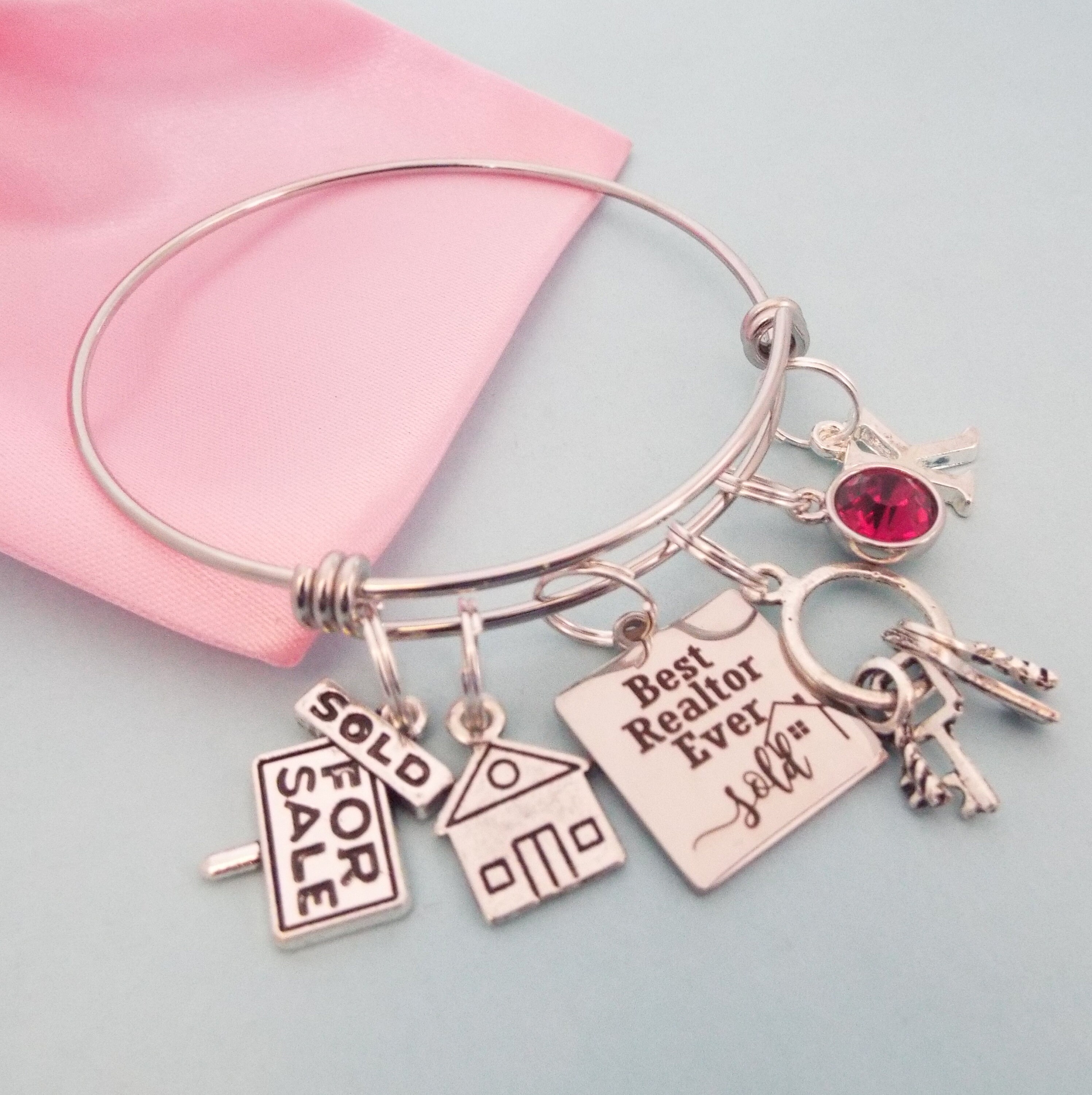 Realtor Gift Realtor Charm Bracelet Realtor Graduation Gift Etsy