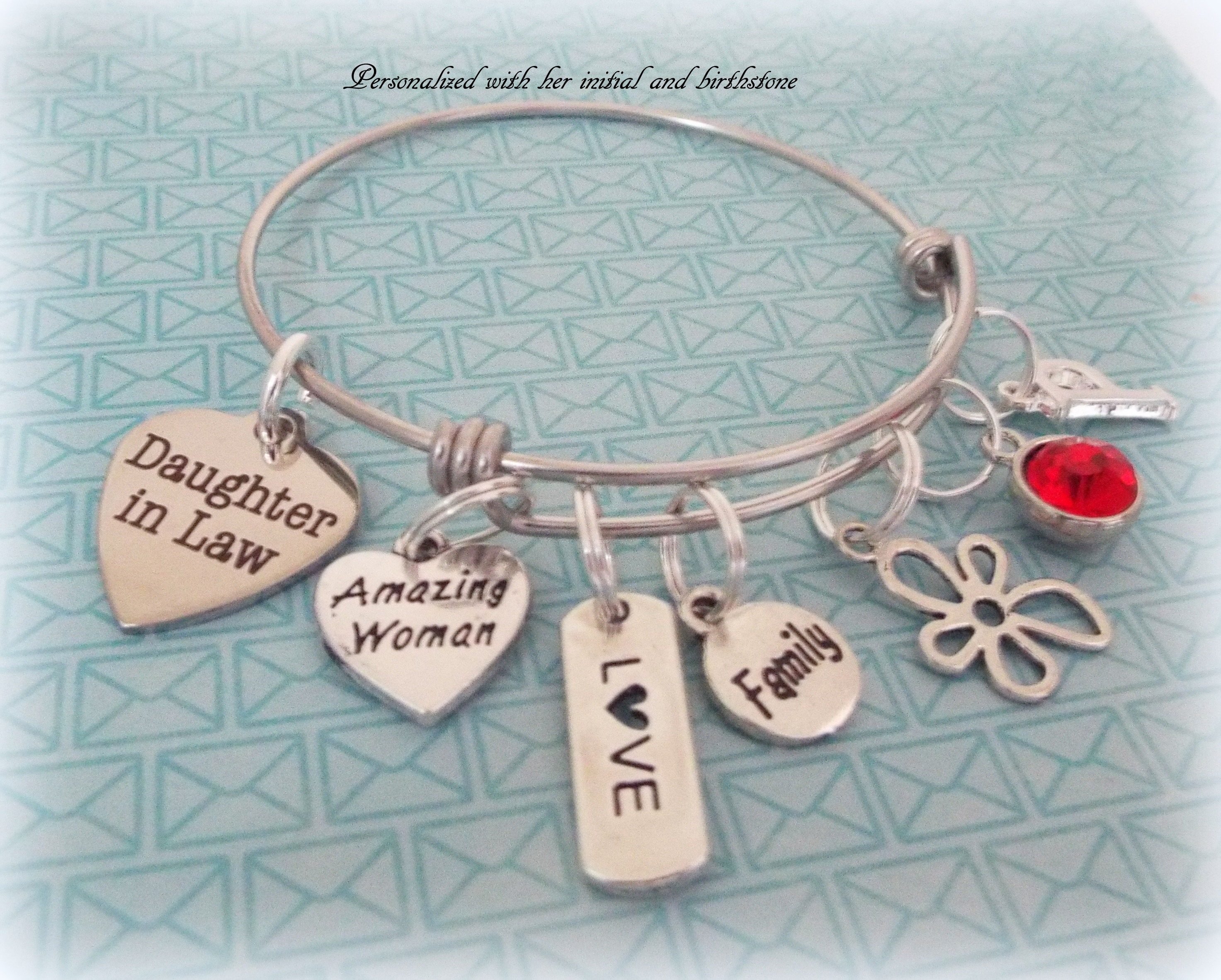daughter in law charm bracelet