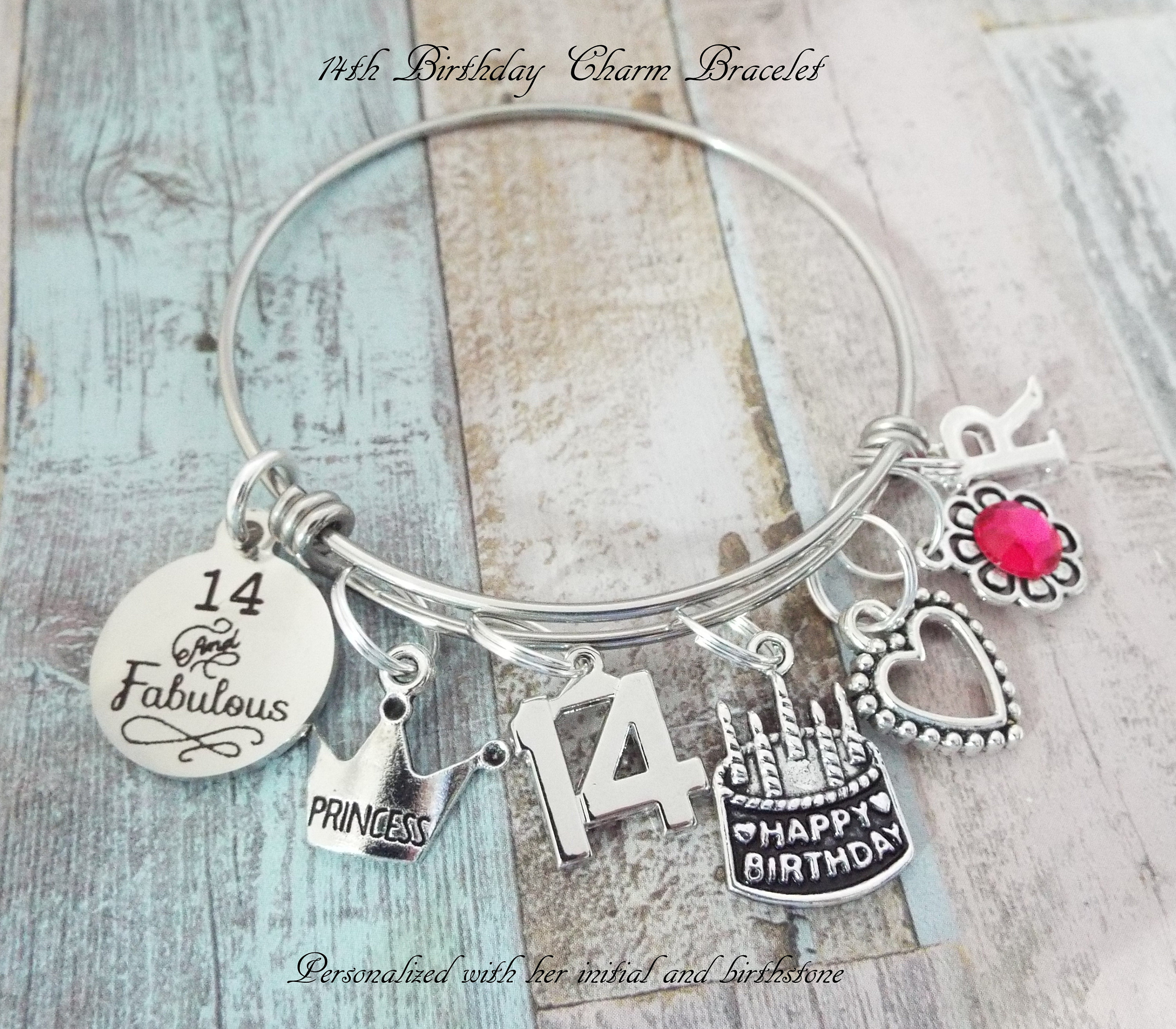 Girl 14th Birthday Gift 14th Birthday Charm Bracelet Gift For Girl girl-14th-birthday-gift-14th-birthday-charm-bracelet-gift-for-girl