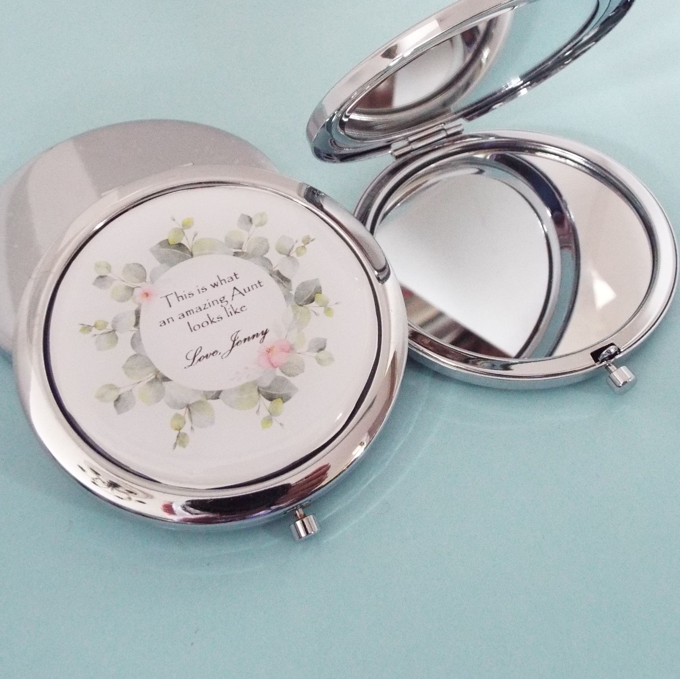 Personalized Gift for Aunt from Niece, Aunt Custom Compact, Make Up ...