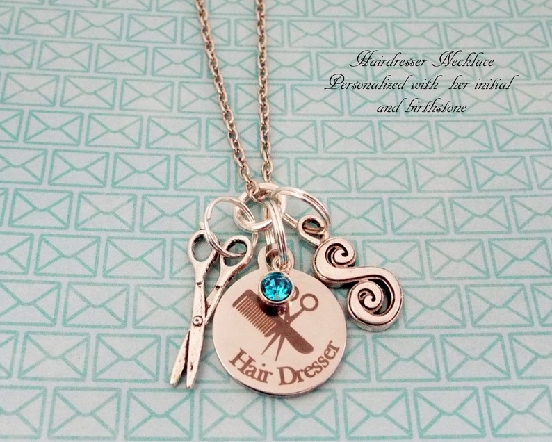 Hairdresser Gift Charm Necklace