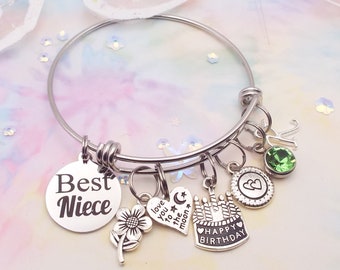 Bracciale Con Ciondolo Per Zia – Gioiello Con Inciso 'L'amore Tra Zia E Nipote Dura Per Sempre', Regalo San Valentino