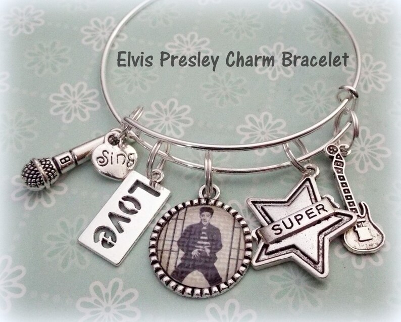 Elvis Presley Fan Bracelet Elvis Charm Bracelet Gift for Etsy
