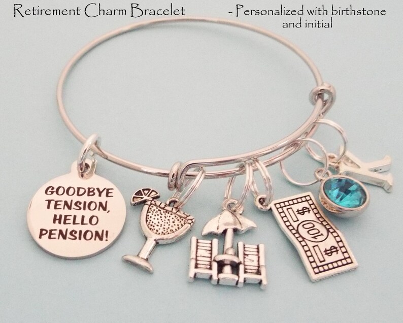 Retirement Gift for Her Personalized Jewelry Retiree Gift Etsy