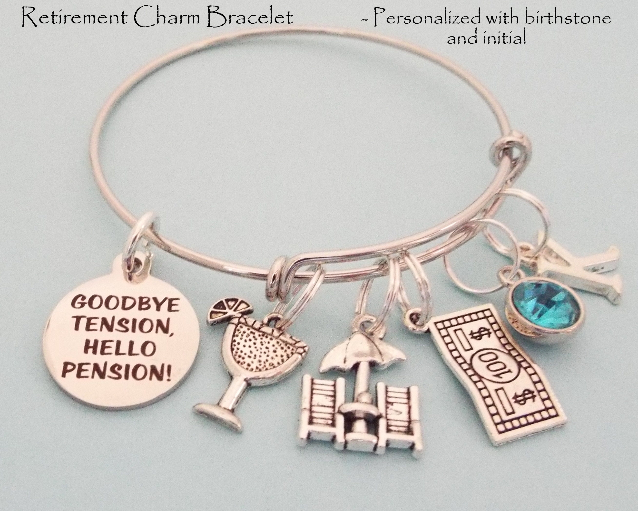 Retirement Gift for Her, Personalized Jewelry, Retiree Gift, Women