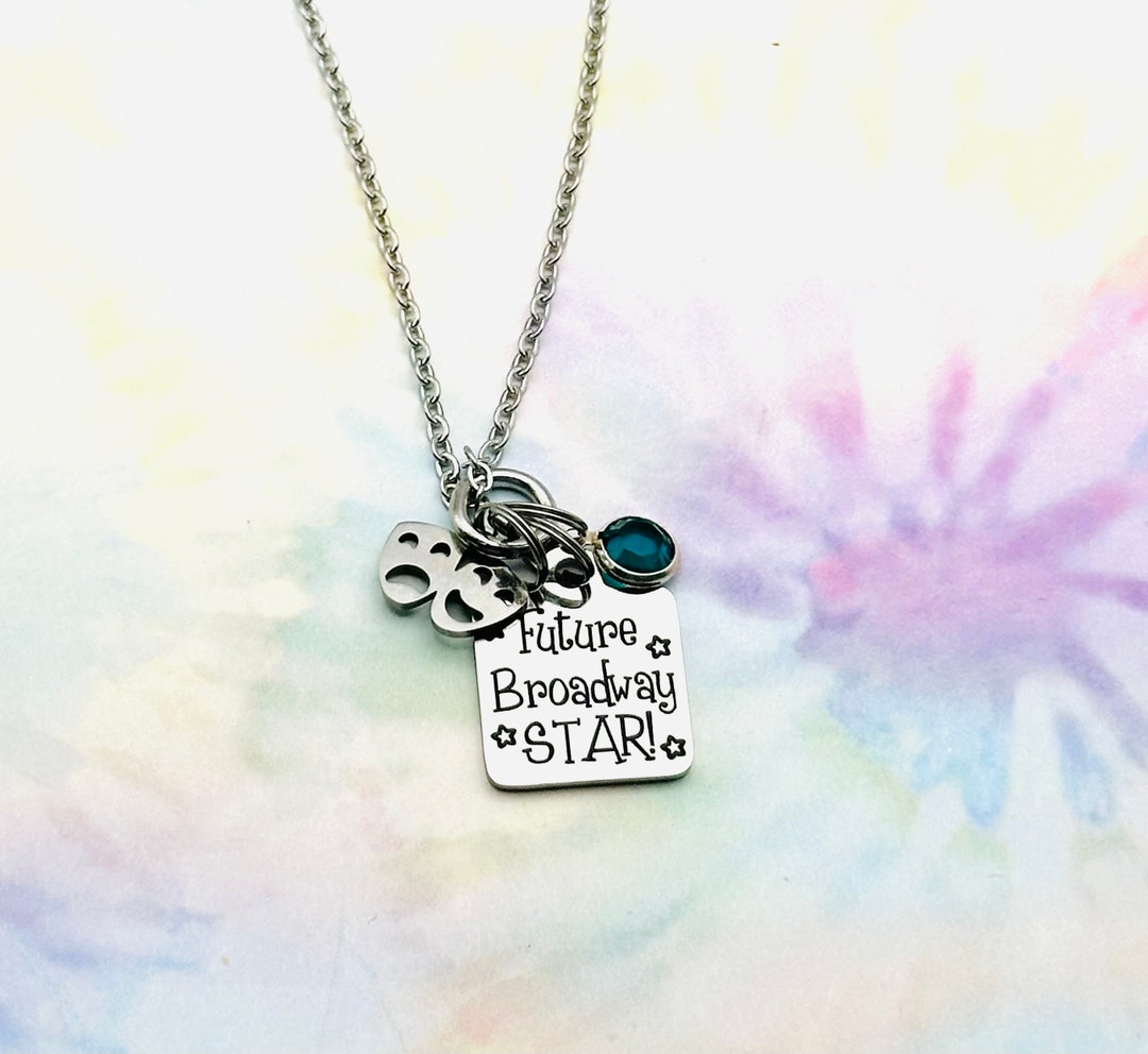 Gift Ideas for the Broadway Lover, Broadway Actor Necklace, Dancer Gift