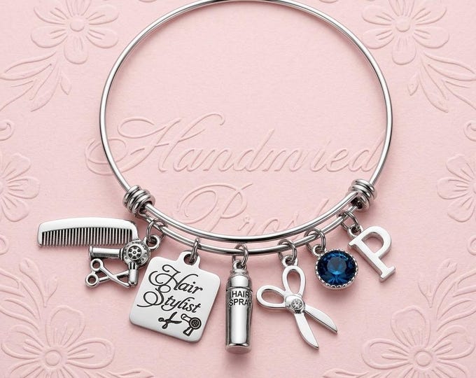 Hair Stylist Bangle Custom Salon Professional Cosmetologist Cosmetology