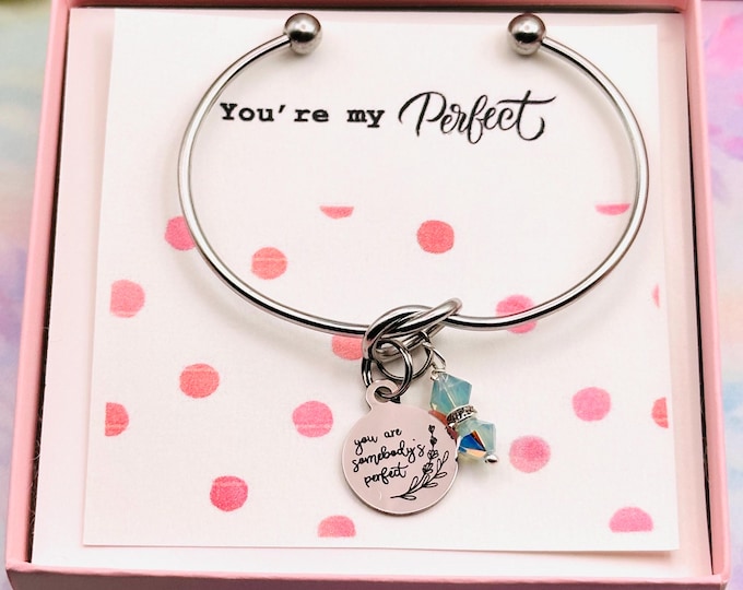 Gift for Her, Knotted Bracelet, Opal Jewelry, You're My Perfect, Gift Box, Unique Birthday Gift, Handmade Gift, Opal Beads, Sterling Silver