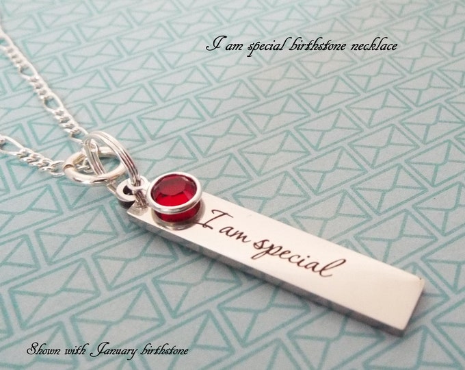 Birthstone Necklace, Valentine Gift for Her, Birthday Girl Gift, Personalized Gift, Birthday for Her, Children's Jewelry, Girl's Birthday