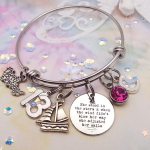 13th Birthday Girl Gifts, 13 Year Old Girl Gift, Personalized Gift, Handmade Charm Bracelet, Stacking Bracelet, Gift for Granddaughter,