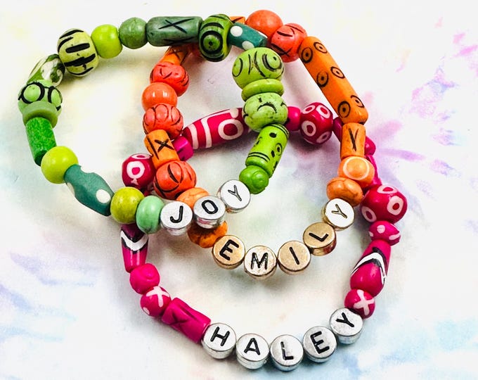 Personalized Gift, Beaded Bracelet, Gift for Her, Personalized Name Bracelet for Women, Handmade Fall Jewelry, Birthday Gift, Best Friend