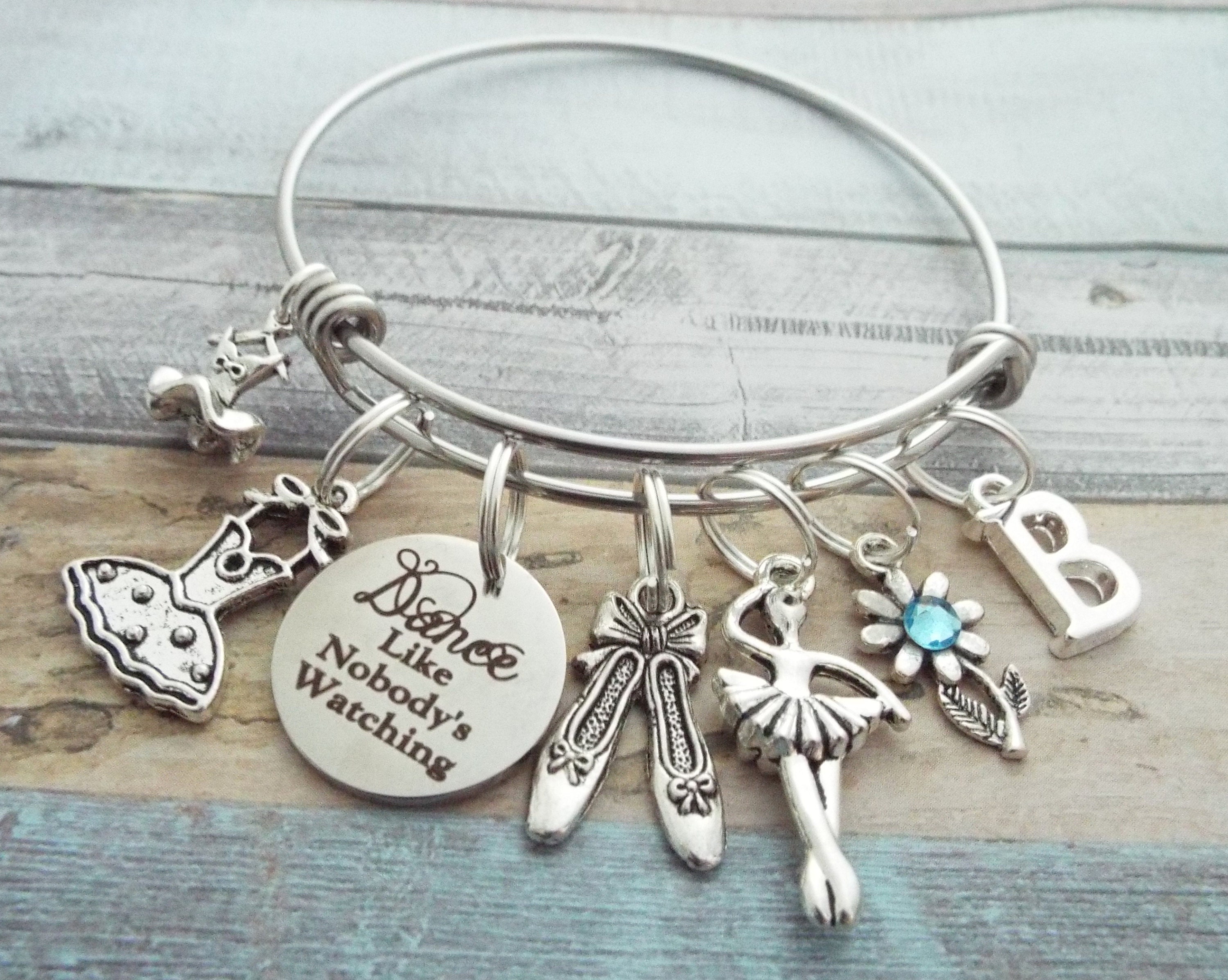 Ballet Dancer Charm Bracelet, Gift for Dancer, Dance Jewelry, Dancer