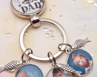 Colorich Personalisierter Schlüsselanhänger - Angel-Geschenk Für Papa Zum Geburtstag