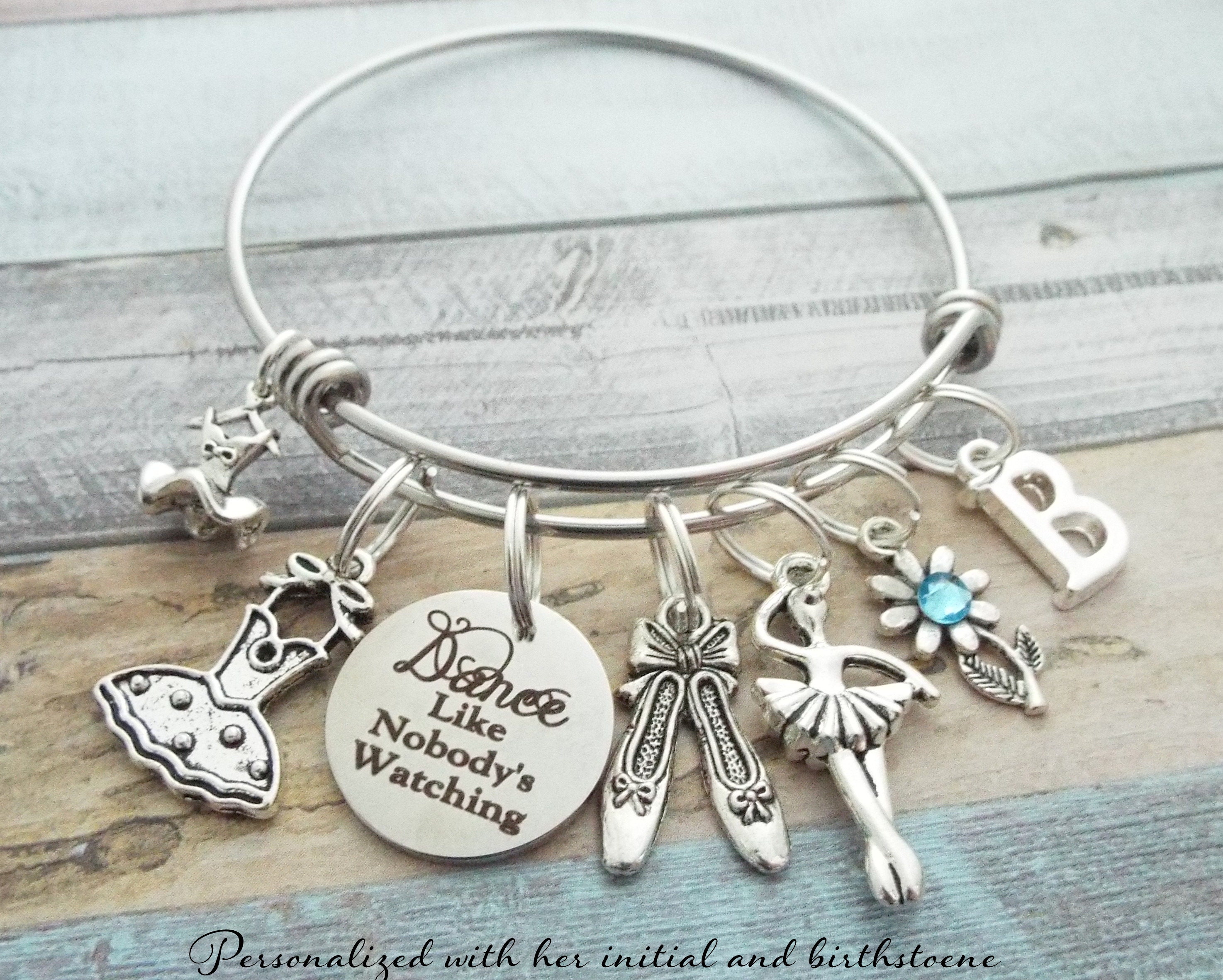 Ballet Dancer Charm Bracelet, Gift for Dancer, Dance Jewelry, Dancer