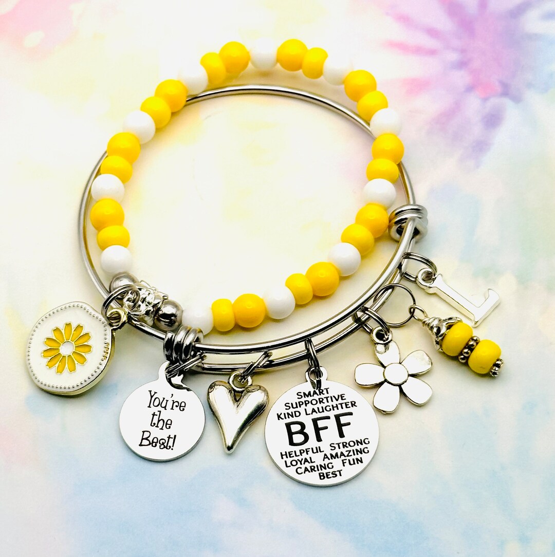 Best Friend Gift, Friendship Bracelet, Personalized Jewelry, Beaded
