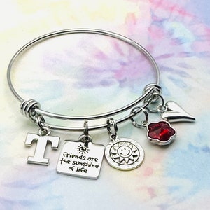Best Friend Birthday Charm Bracelet, Gift for Best Friend, Personalized Jewelry Gift for Her, Custom Jewelry for Women, Best Friends Gift