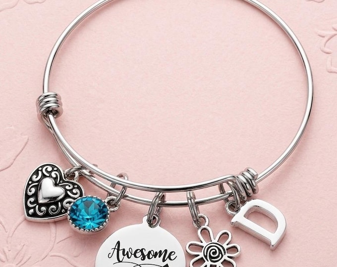 Awesome Manager Charm Bracelet Personalized Leader Appreciation Jewelry