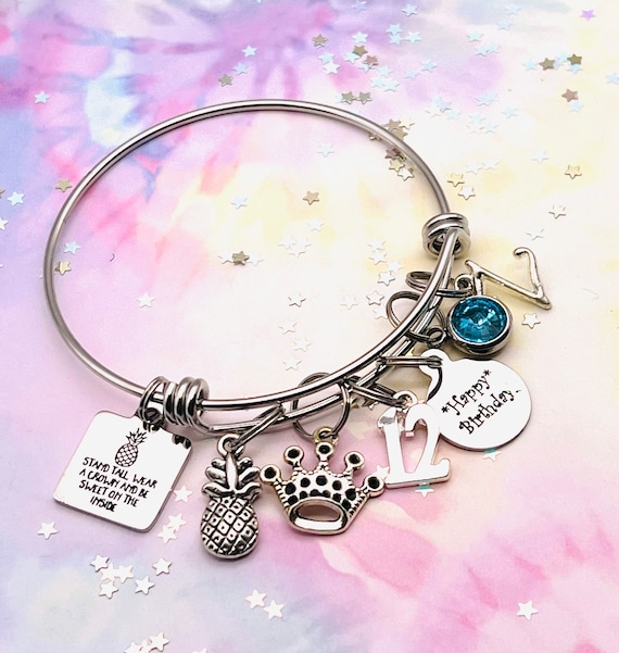 12th Birthday Gift for Girl, Charm Bracelet for 12 Year Old, Handmade Gift  Idea, Personalized Gift for Her, Birthday Party Gift -  Israel