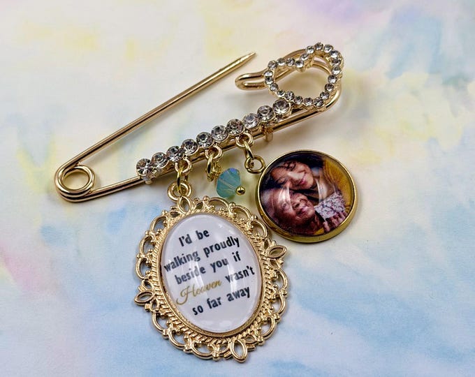 Personalized Graduation Photo Memorial Pin, Custom Graduate Lapel Charm, 2026 Cap Charm