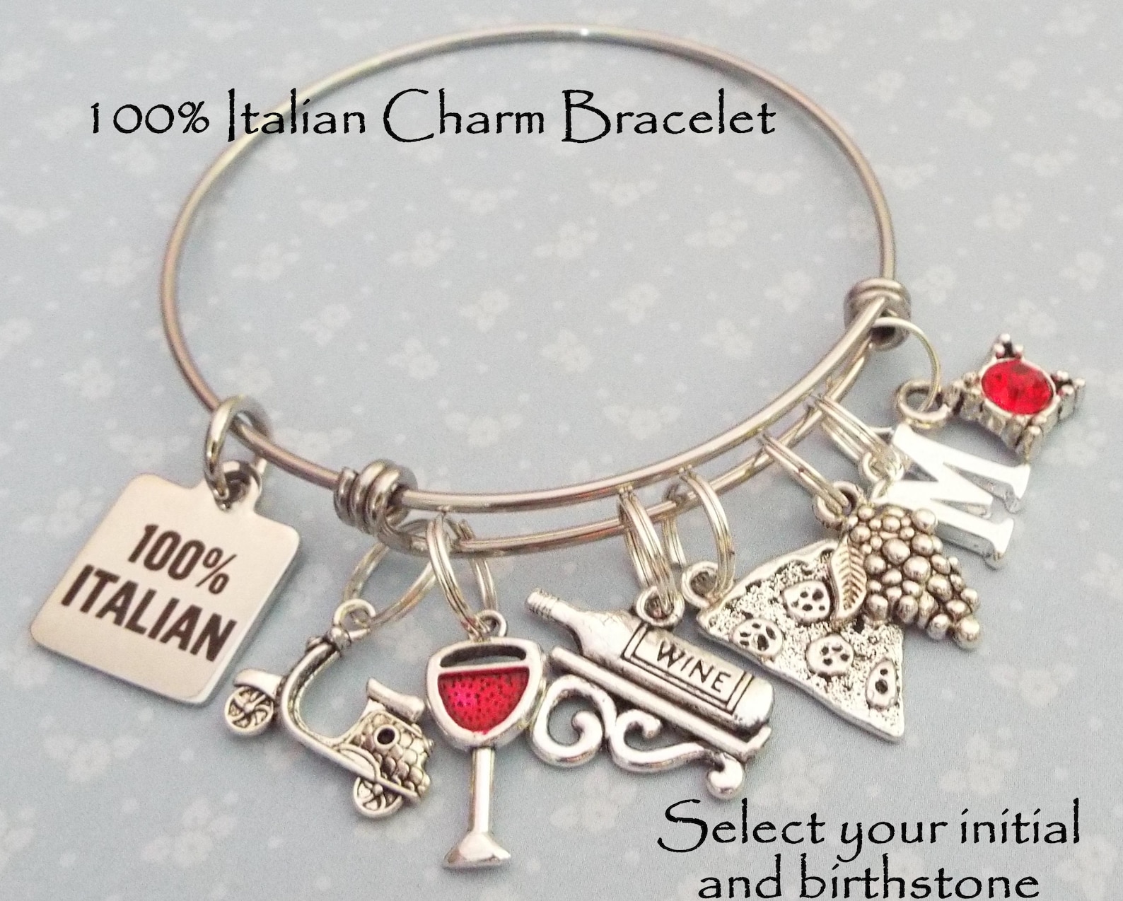 Italian Jewelry Italy Gift Travel Charm Bracelet Etsy