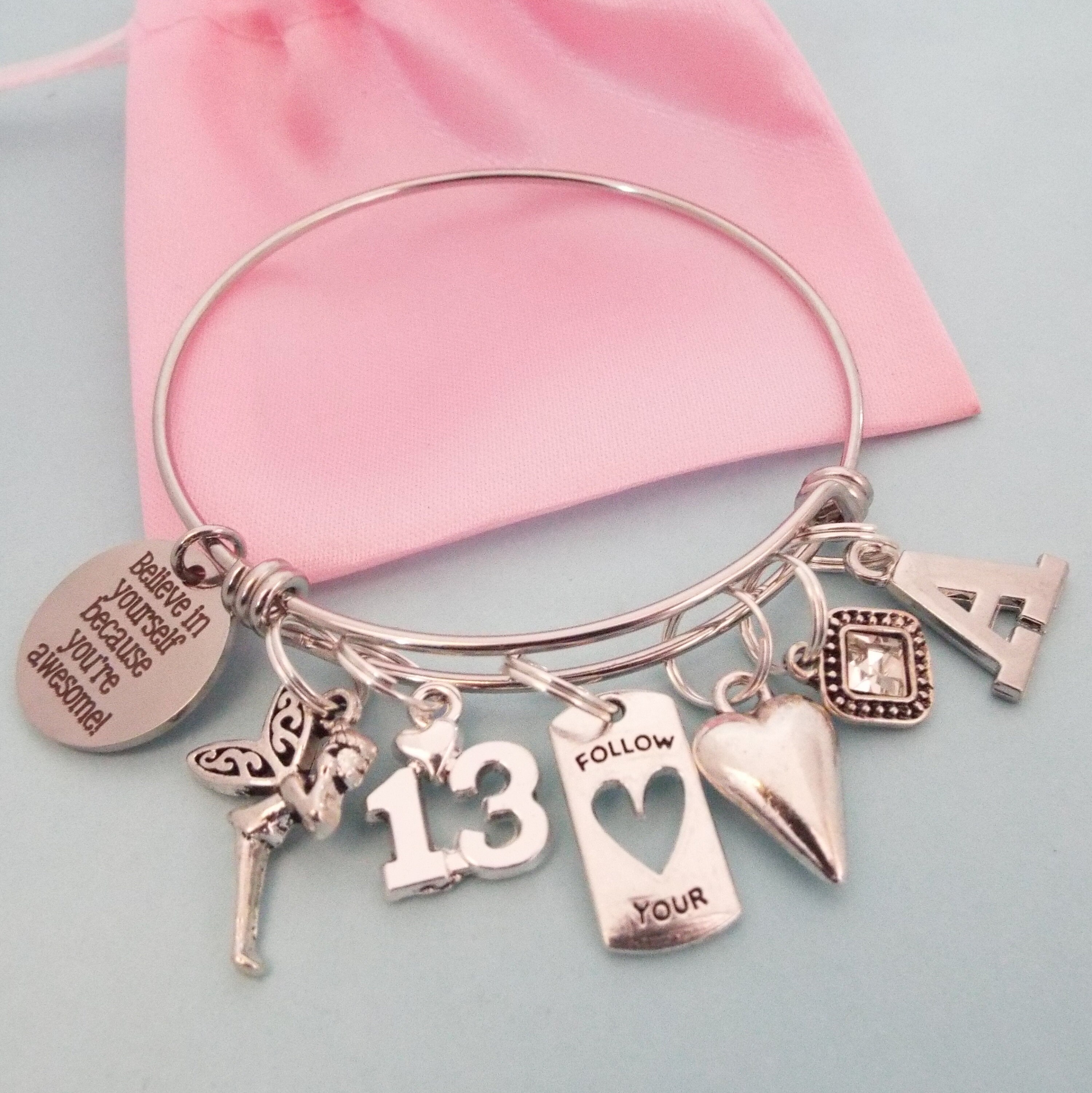 13th Birthday Girl Charm Bracelet Girl 13 Birthday 13 Year Old Girl 
