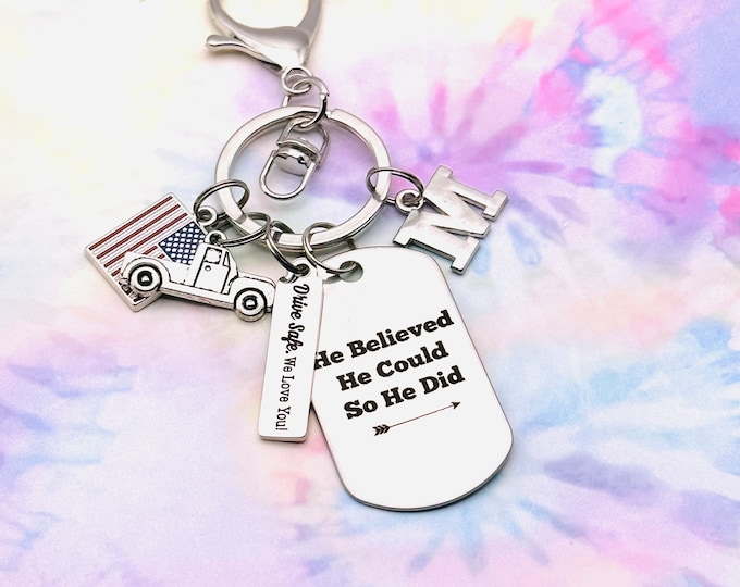 Keychain, Personalized Gift for Him, New Driver Gift for Son, Boyfriend Gift, Graduation, Congratulations, Handmade Keychain, Men's Gift