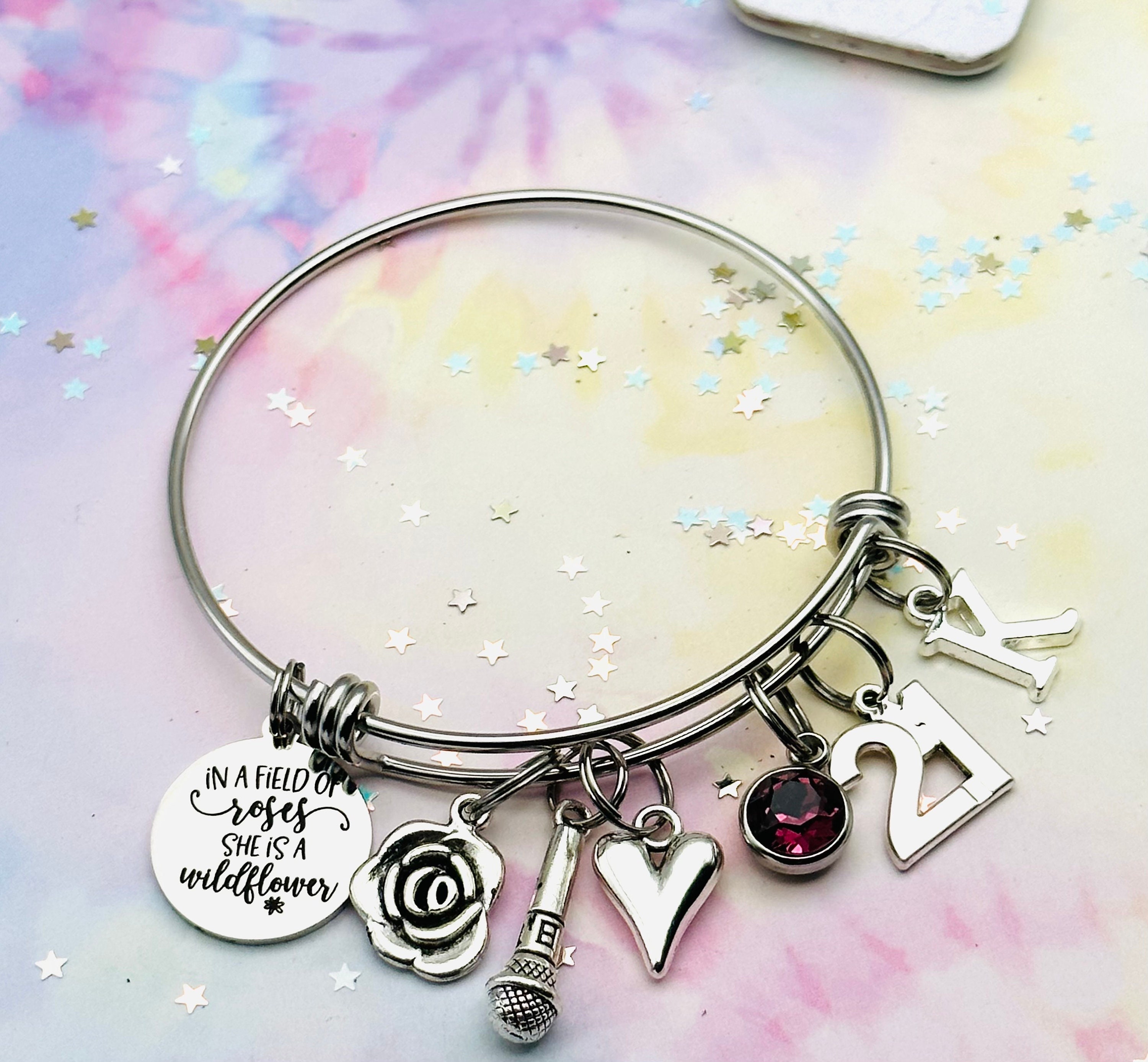 Girl 21st Birthday Charm Bracelet, Personalized Gift for 21 Year Old,  Custom Initial Bracelet, 21st Birthday Party, Handmade Jewelry, Gift - Etsy