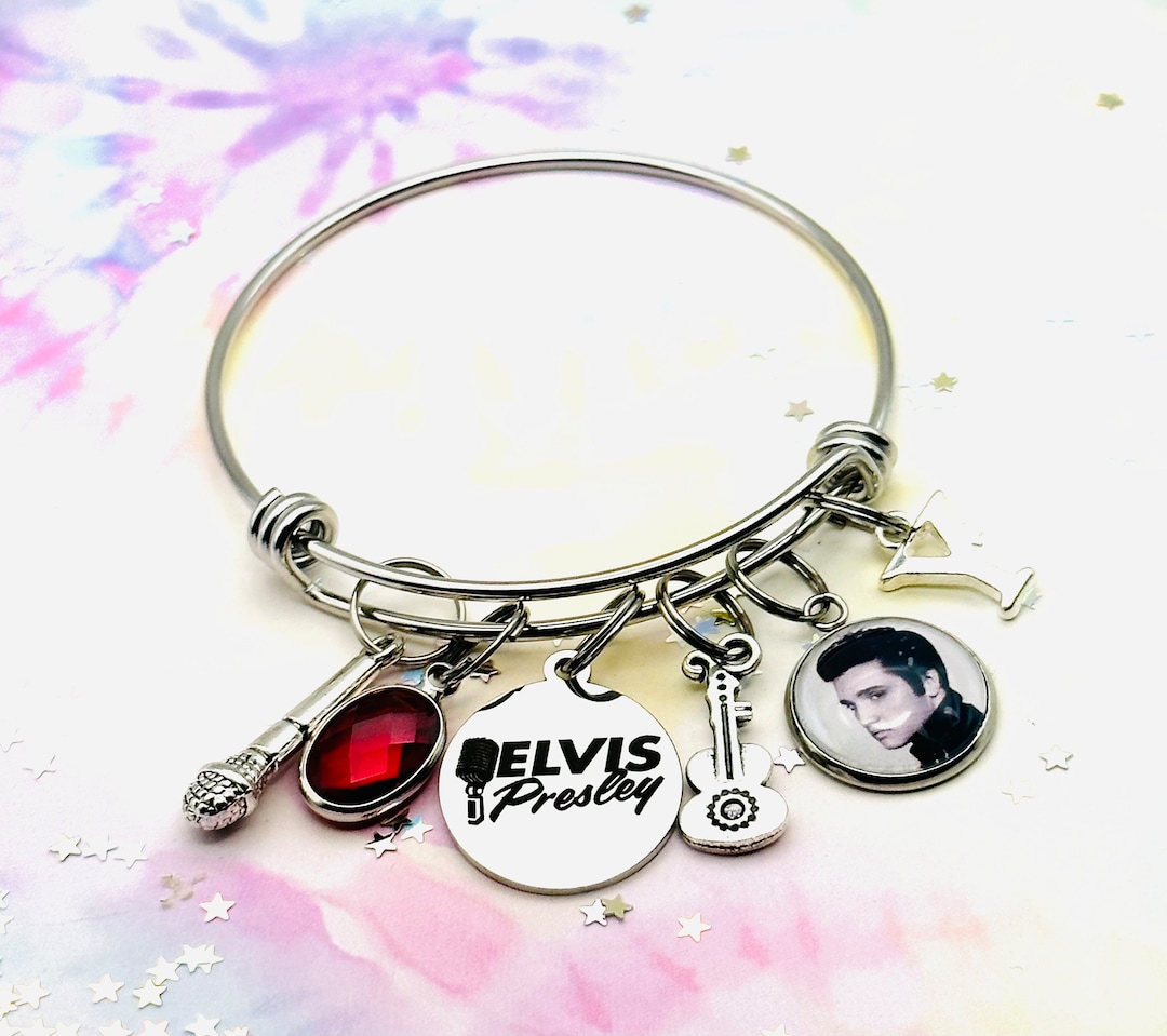 Handmade Gift, Personalized Jewelry, Elvis Presley Gift for Her, Rock
