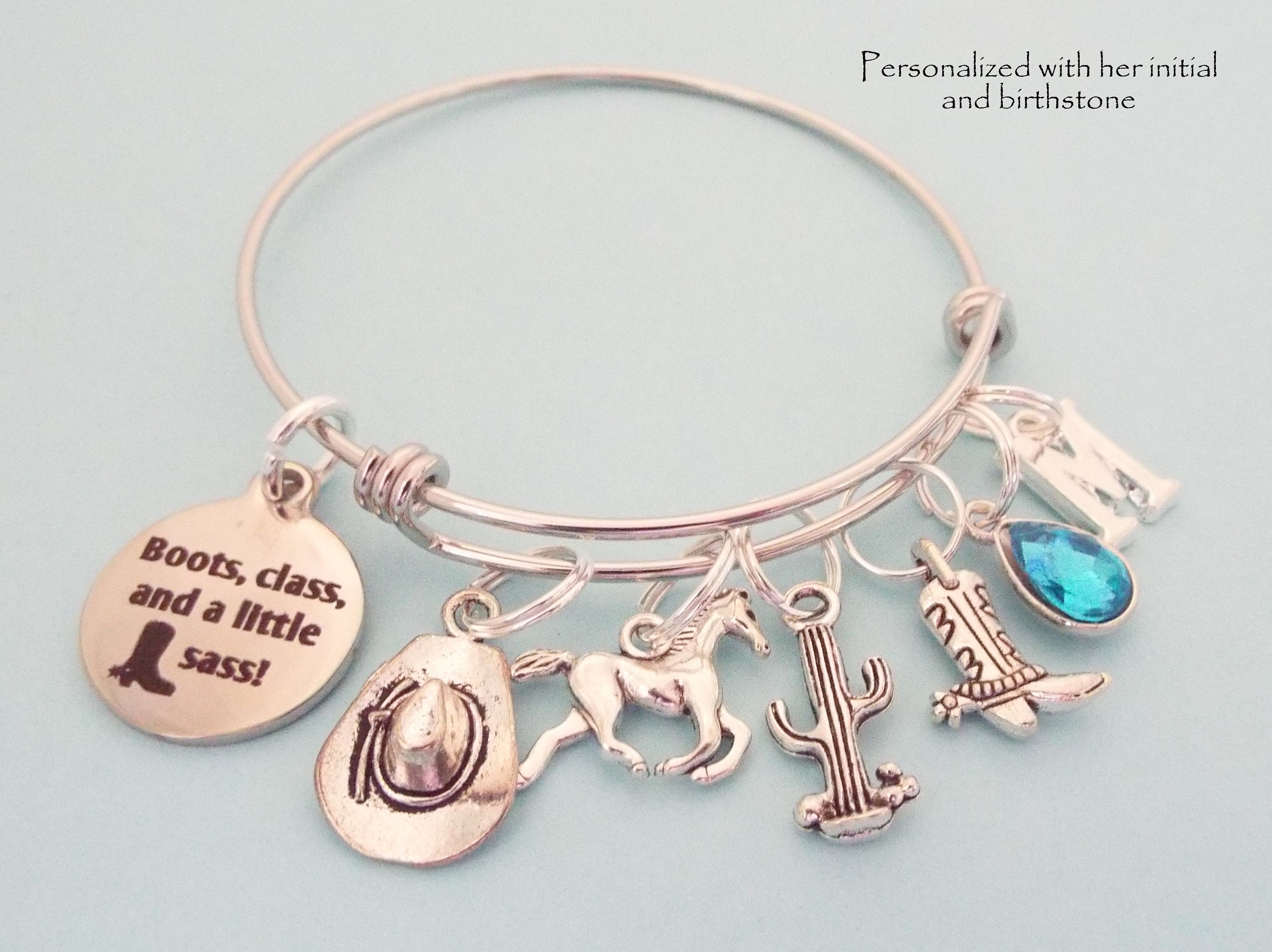 Cowgirl Birthday Gift, Country Western Wear, Personalized Gift, Horse