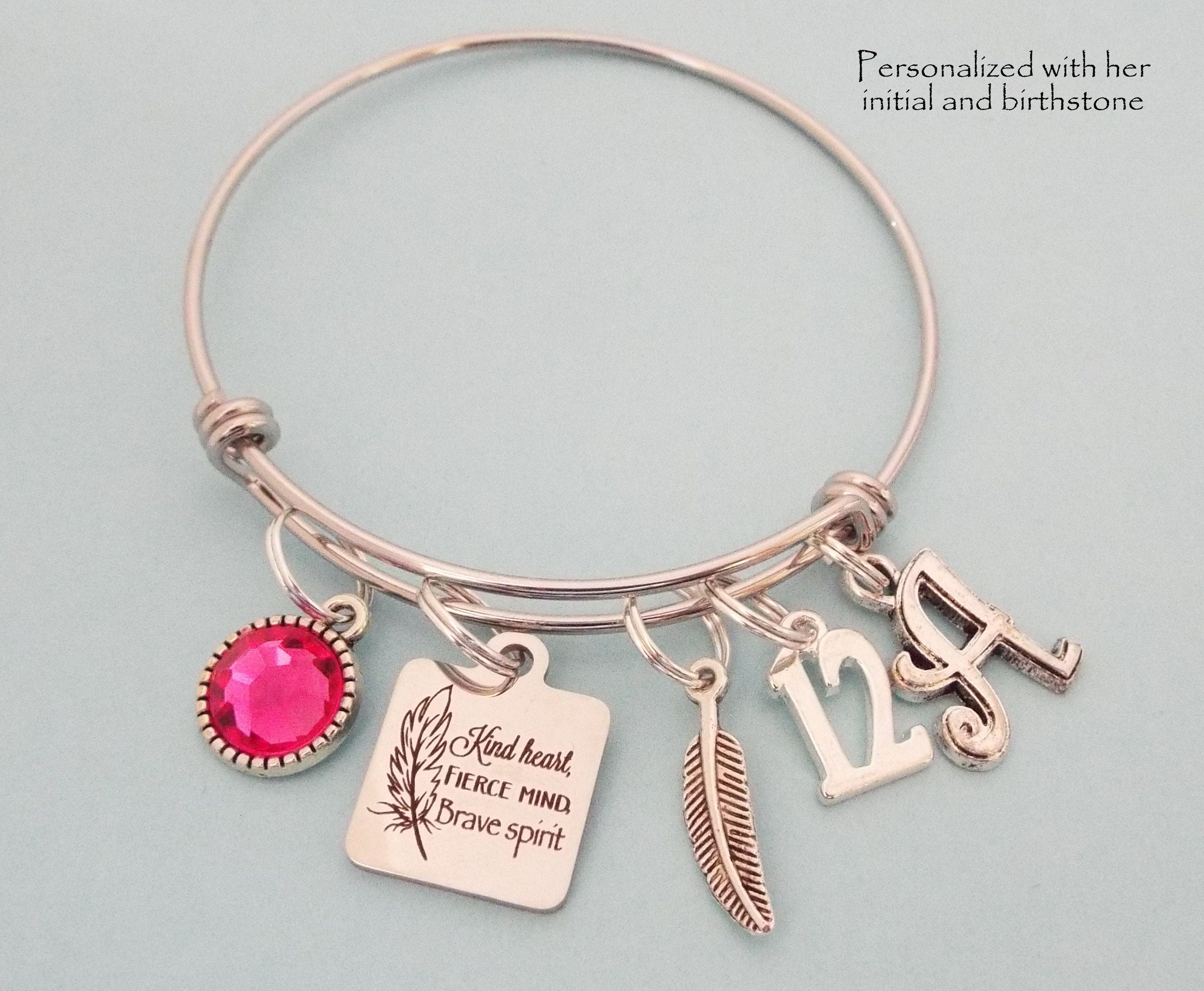 12th Birthday Gift for Girl, Charm Bracelet for 12 Year Old