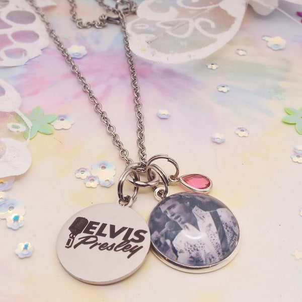 Elvis Presley Jewelry |  Elvis Presley Necklace | Birthday Gift Elvis Lover | Friend Birthday Gift | Hand Made Jewelry Gift | Mother Gift