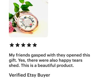 Personalisierten Kompaktspiegel Für Nichten | Gravur „To My Niece“ | Mit 1x & 2x Vergrößerung | Geschenk Von Tante/Onkel