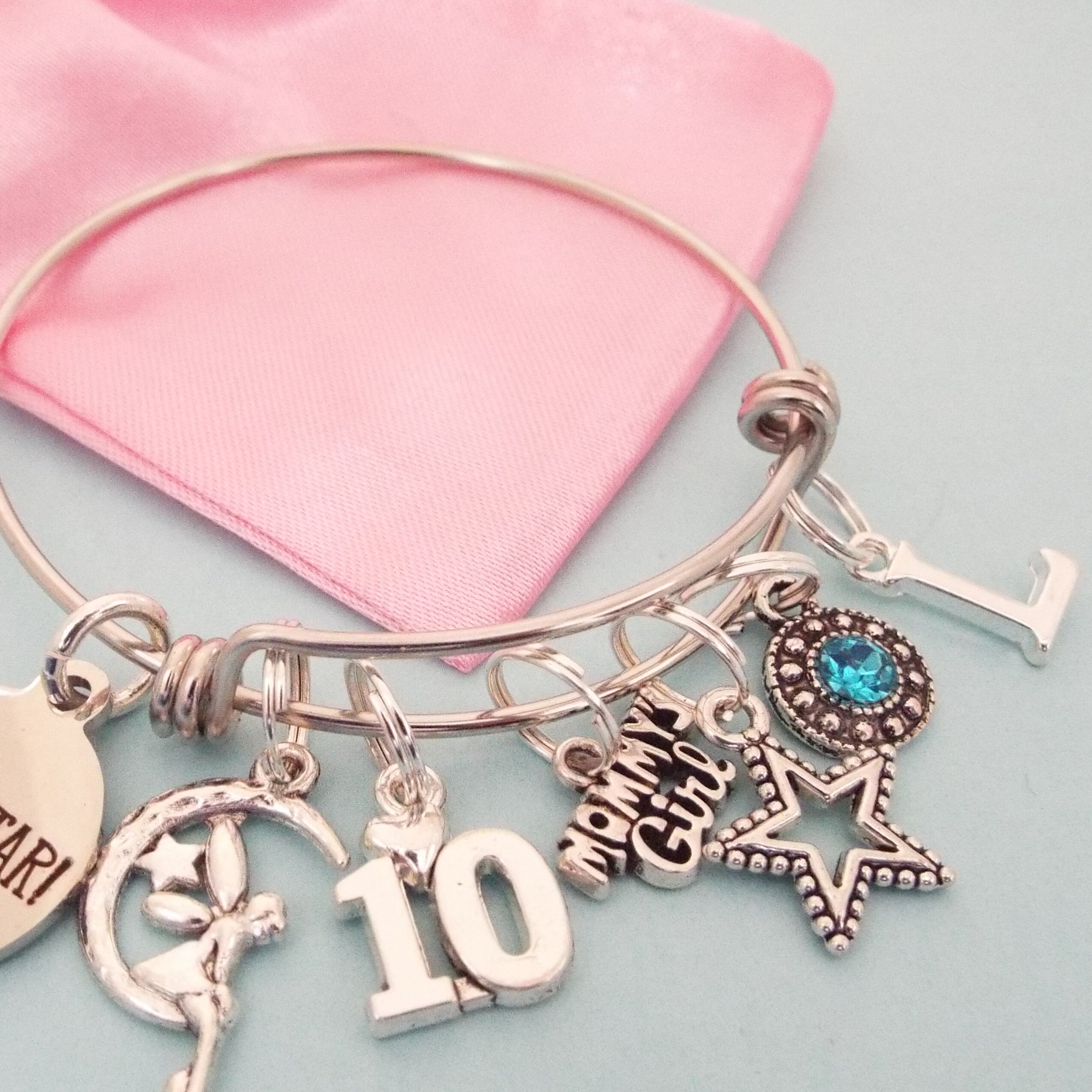 Personalized Birthday Gift for 10 Year Old Girl, Handmade Jewelry