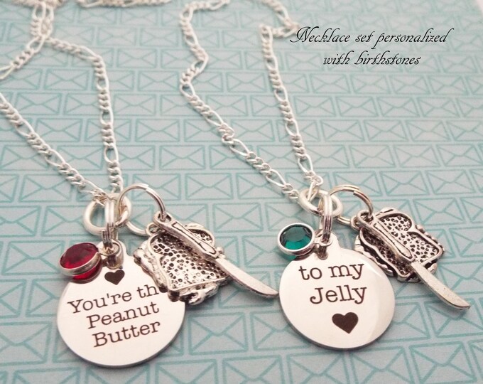 Best Friend Gift, Daughter Gift, Silver Necklace, Custom Necklace Gift Set, Gift for Her, Gift for BFF, Granddaughter Necklace Set