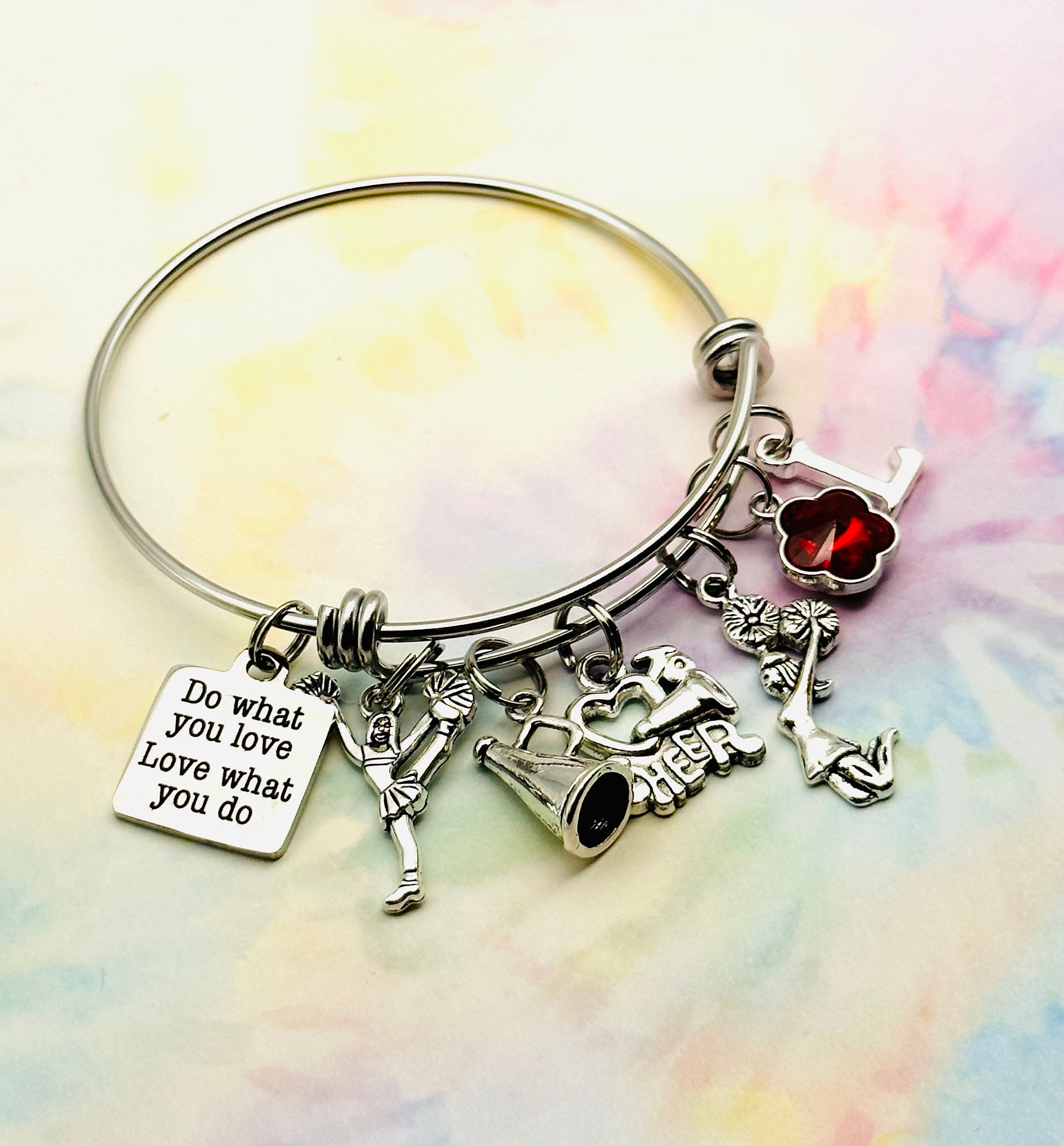 Personalized birthstone charm sale bracelet