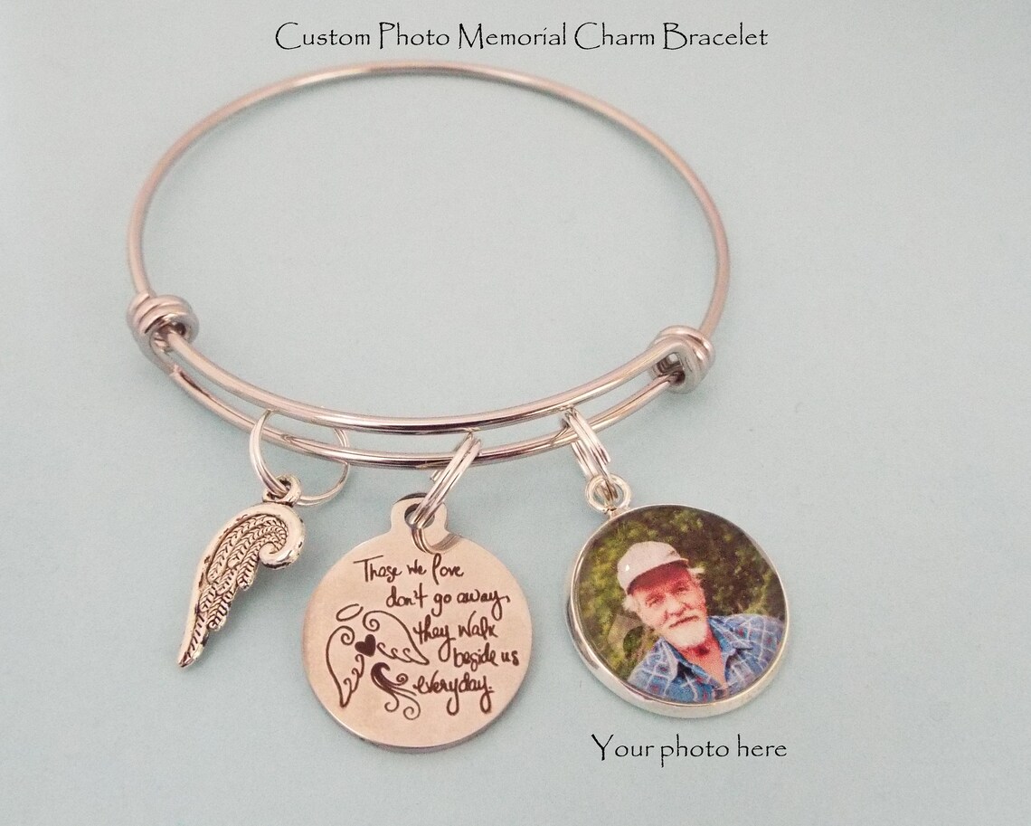 Memorial Bracelet Personalized Gift Sympathy for Loss of Etsy