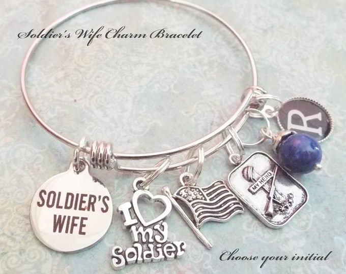 SILVER TONE,I LOVE MY SOLDIER MILITARY CHARM AND BRACELET BAIL BEAD SILVER TONE,I LOVE MY SOLDIER MILITARY CHARM AND BRACELET BAIL BEAD