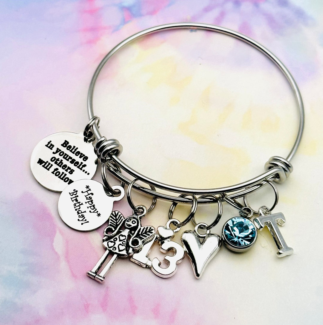 13th birthday charm bracelet discount