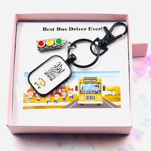 Busfahrer Geschenk, Schulbusfahrer Geschenk, Zurück zu Schule, Benutzerdefinierte Schlüsselbund, Erster Schultag, Geschenk für Ihn, Schulbusfahrer Wertschätzung Geschenk, Ruhestand Geschenk