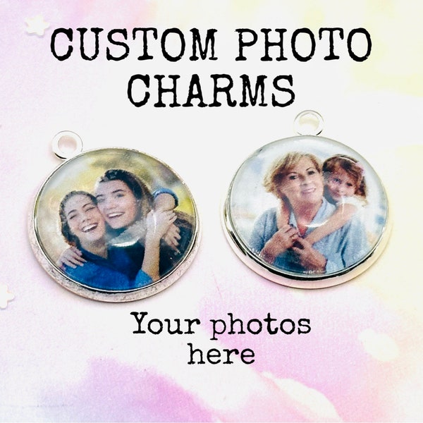 Add On a Custom Photo to Any Bracelet, Custom Photo for Charm Bracelet, Girls Birthday Gift, Custom Jewelry, Personalized Gifts for Girls