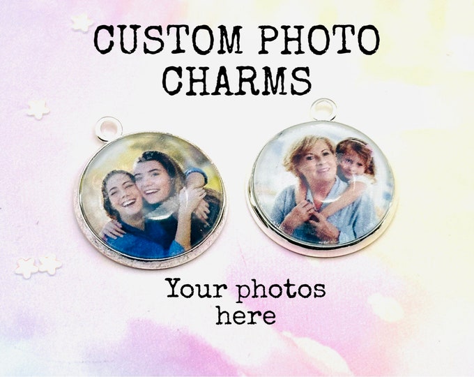 Add On a Custom Photo to Any Bracelet, Custom Photo for Charm Bracelet, Girls Birthday Gift, Custom Jewelry, Personalized Gifts for Girls