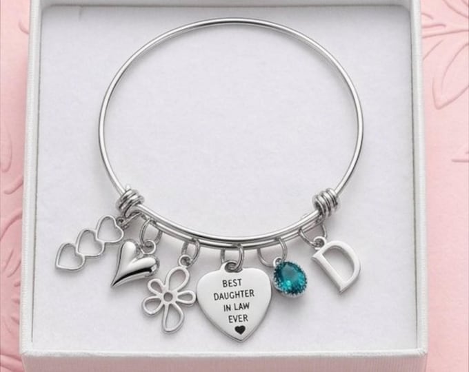 New Daughter in Law Ever Bracelet,  Personalized Family Gift