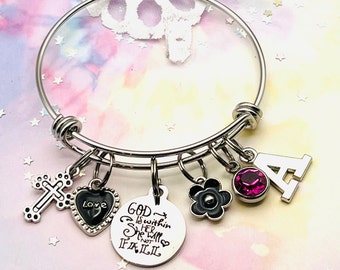 Easter Gift, Mother's Day Gift, Bible Verse Charm Bracelet, Handmade Jewelry, Personalized Mother Daughter Gift, Faith Jewelry for Women