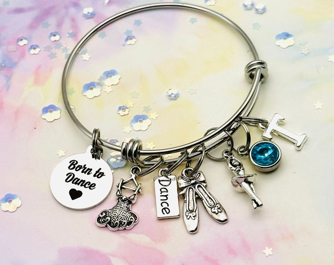 Ballet Dancer Charm Bracelet, Gift for Ballerina, Dancer Girl Gift, Personalized Gift, Gift for Her, Gift for Ballet Girl, Ballet Girl Gift