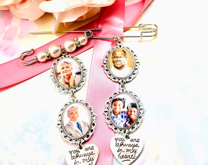 Bridal Bouquet Charm, Bride Gift from Mother, Personalized Wedding Jewelry, Groom Gift from Bride, Bridal Shower Gift, Bouquet Memorial Gift