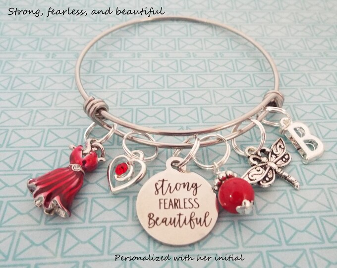 Girls Charm Bracelet, Birthday for Her, Personalized Gift, Birthstone Jewelry, Initial Bracelet, Teen Gift, Daughter Bracelet