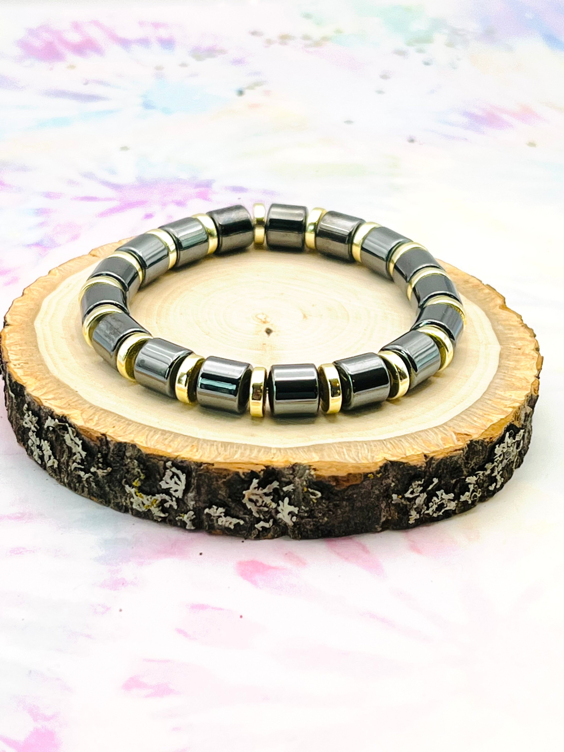 para hombres Pulsera de hematita Regalo de Navidad - Etsy España