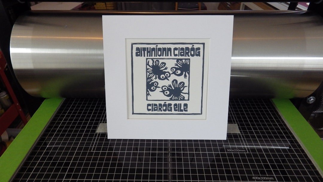 Irish Seanfhocail proverbs Handprinted Original Signed Etsy