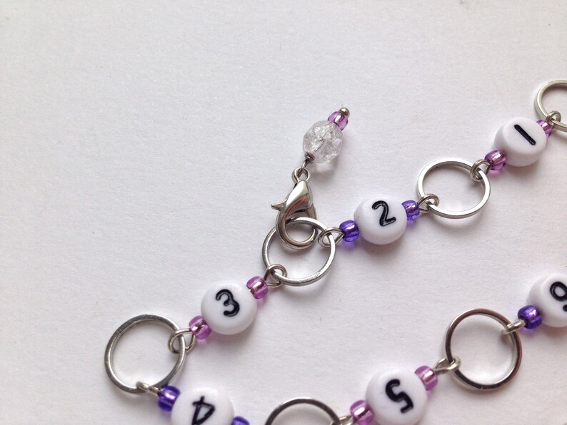 thumbnail image 2 of 1-10 Knitting Row Counter Chain Numbered Stitch Marker Chain 2 of 12